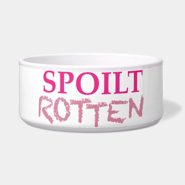 Spoilt Rotten Logo Large Pet Bowl Voerbakje (Voorkant)