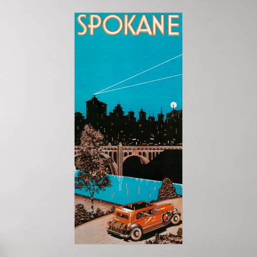 Spokane Adverteren Poster #1Spokane, WA (Voorkant)