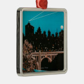 Spokane Adverteren Poster #1Spokane, WA Metalen Ornament (Rechts)