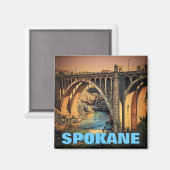 Spokane (brug) magneet (Voorkant / Achterkant)