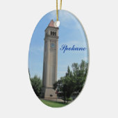Spokane Clock Tower Riverfront Park Keramisch Ornament (Links)