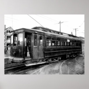 SPOKANE ELEKTRISCHE STREET CAR 1915 POSTER
