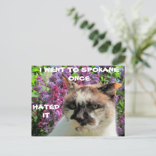 Spokane? Hate it Briefkaart (Staand voorkant)