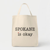 Spokane is oké Canvas tas (Voorkant)