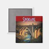 Spokane Magnet Magneet (Voorkant / Achterkant)