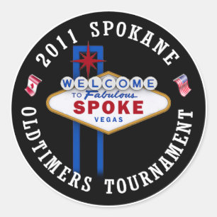Spokane Oldtimers Puck Ronde Sticker
