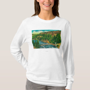 Spokane River en Suspension Foot Bridge T-shirt