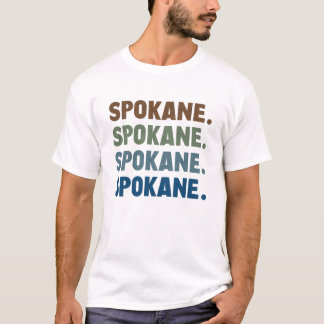 Spokane, staat Washington T-shirt
