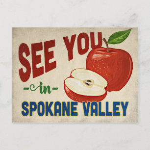Spokane Valley Washington Apple -  Briefkaart