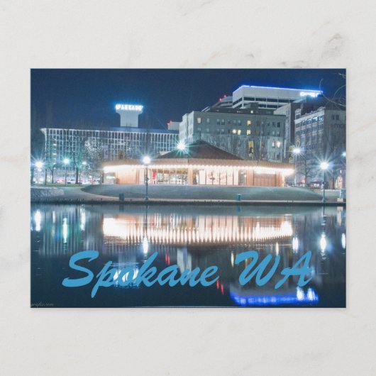 SPOKANE WA BRIEFKAART (Voorkant)