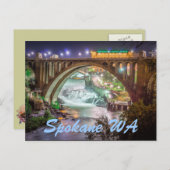 SPOKANE WA BRIEFKAART (Voorkant / Achterkant)