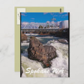 SPOKANE WA BRIEFKAART (Voorkant / Achterkant)