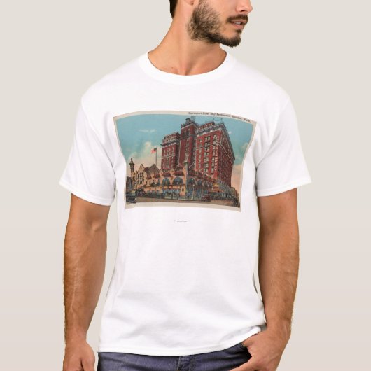 Spokane, WA - Uitzicht Davenport Hotel #1 T-shirt (Voorkant)