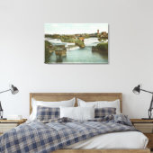 Spokane, WA - Uitzicht Midden-Herfsten & rivier Canvas Afdruk (Insitu (Slaapkamer))