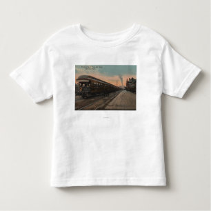 Spokane, WA - Uitzicht van N. Pacifische trein en Kinder Shirts