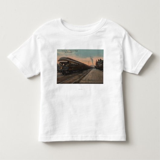 Spokane, WA - Uitzicht van N. Pacifische trein en  Kinder Shirts (Voorkant)