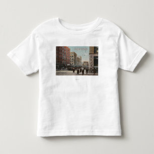 Spokane, WA - Uitzicht van Riverside Ave. & Howard Kinder Shirts