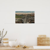 Spokane, WA - Voltooiing van de Stille-Oceaanspoor Poster (Keuken)