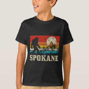 Spokane Washington Bigfoot Mountain Hunter T-shirt