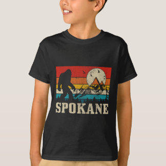 Spokane Washington Bigfoot  Mountain Hunter T-shirt