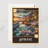 Spokane, Washington|  Briefkaart (Voorkant / Achterkant)