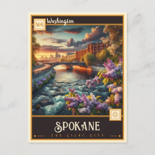 Spokane, Washington|  Briefkaart (Voorkant)
