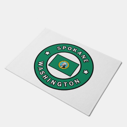 Spokane Washington Deurmat (Schuin)