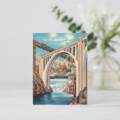  Spokane, Washington en herfsten Briefkaart (Staand voorkant)