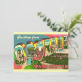 Spokane Washington ontroerende aankondiging (Staand voorkant)