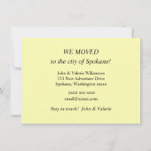 Spokane Washington ontroerende aankondiging (Achterkant)