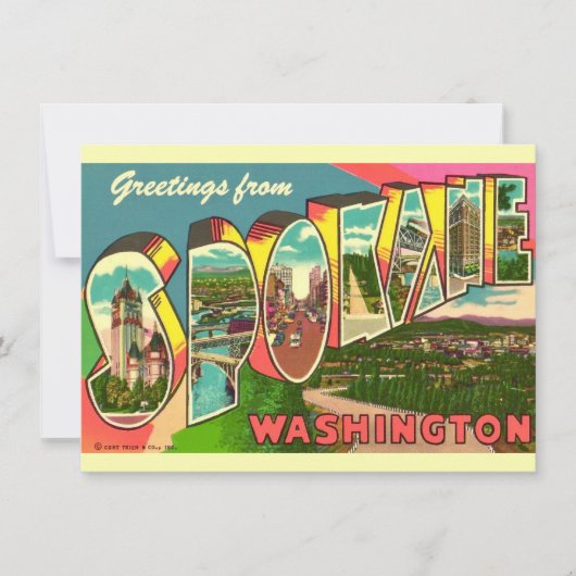Spokane Washington ontroerende aankondiging (Voorkant)