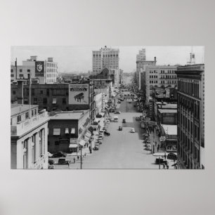 Spokane, Washington — Riverside Avenue Poster