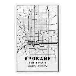 Spokane Washington USA Travel City Map Magneet