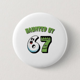 Spoken 67 Meme Zes Zeven 6-7 Grappige Internetgrap Ronde Button 5,7 Cm