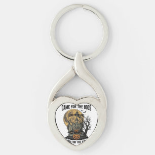 Spoken Huis Halloween Vintage Gravure Spoken T Sleutelhanger