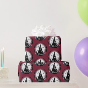 Spoken Huis Volle Maan Vleermuizen Prettig Hallowe Cadeaupapier
