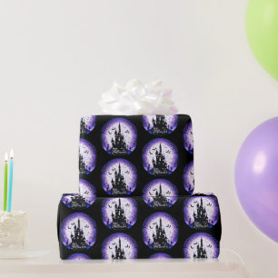 Spoken Huis Volle Maan Vleermuizen Prettig Hallowe Cadeaupapier
