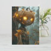 Spoken: Huiveringwekkende Pumpkin Head Kaart (Staand voorkant)