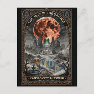 Spoken Kansas, Missouri Vintage Horror Reizen Briefkaart