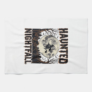 Spoken Nacht Shirt Vintage Gravure Halloween De Theedoek