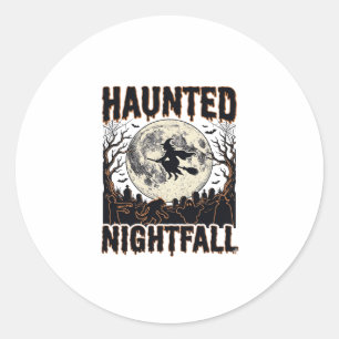 Spoken Nachthemd Vintage Gravure Halloween De Ronde Sticker