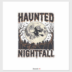 Spoken Nachthemd Vintage Gravure Halloween De Sticker