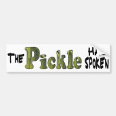 Spoken Pickle Bumpersticker (Voorkant)