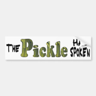 Spoken Pickle Bumpersticker