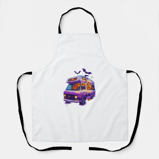 Spokende camper schort (Voorkant)