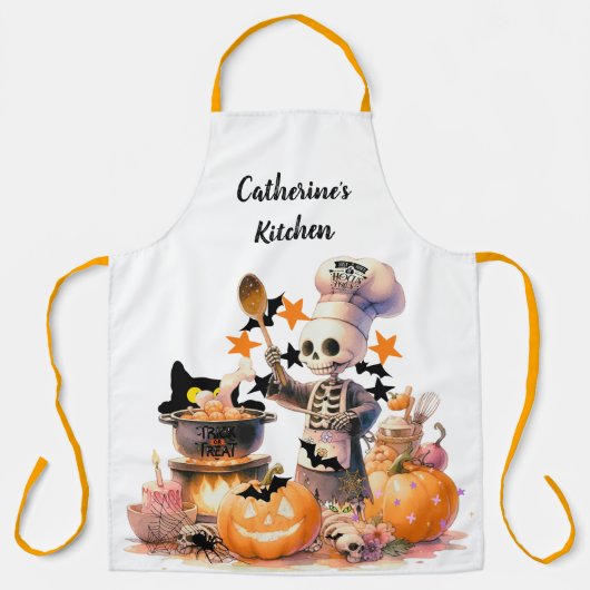 Spokende Chef Persoonlijke Halloween Schort (Voorkant)