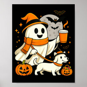Spokende Dackel Griezelig Seizoen Halloween Poster