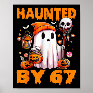 Spokende Zes Zeven 6 7 Meme 67 Skelet Hand Hallow Poster