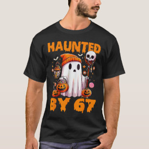 Spokende Zes Zeven 6 7 Meme 67 Skelet Hand Hallow T-shirt
