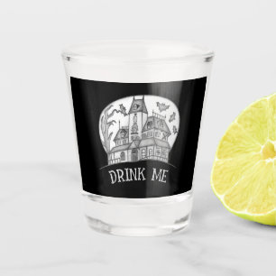 Spokenhuis en Vleermuizen Halloween Shot Glas